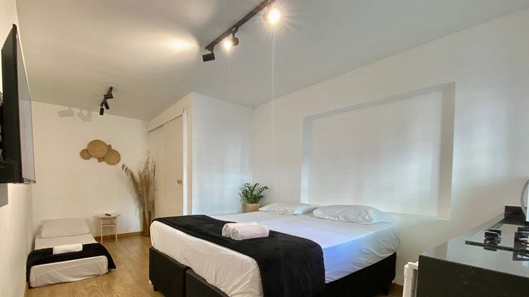 Studio con cocina en Chácara Santo Antônio