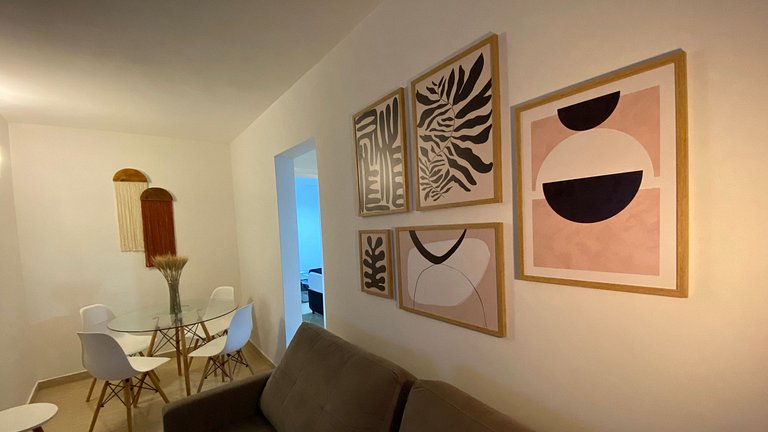 Apartamento amplo para a família com 2 quartos
