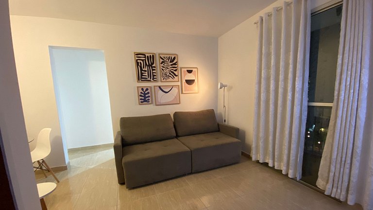 Apartamento amplo para a família com 2 quartos