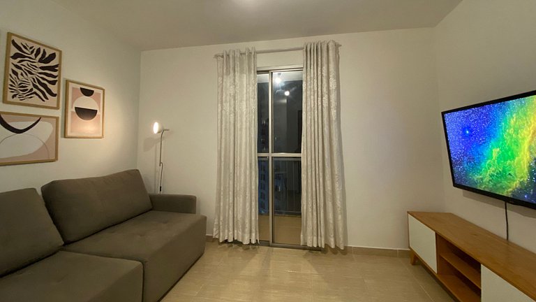 Apartamento amplo para a família com 2 quartos