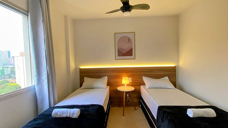 Apartamento amplo para a família com 2 quartos