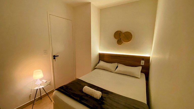 Apartamento amplo para a família com 2 quartos